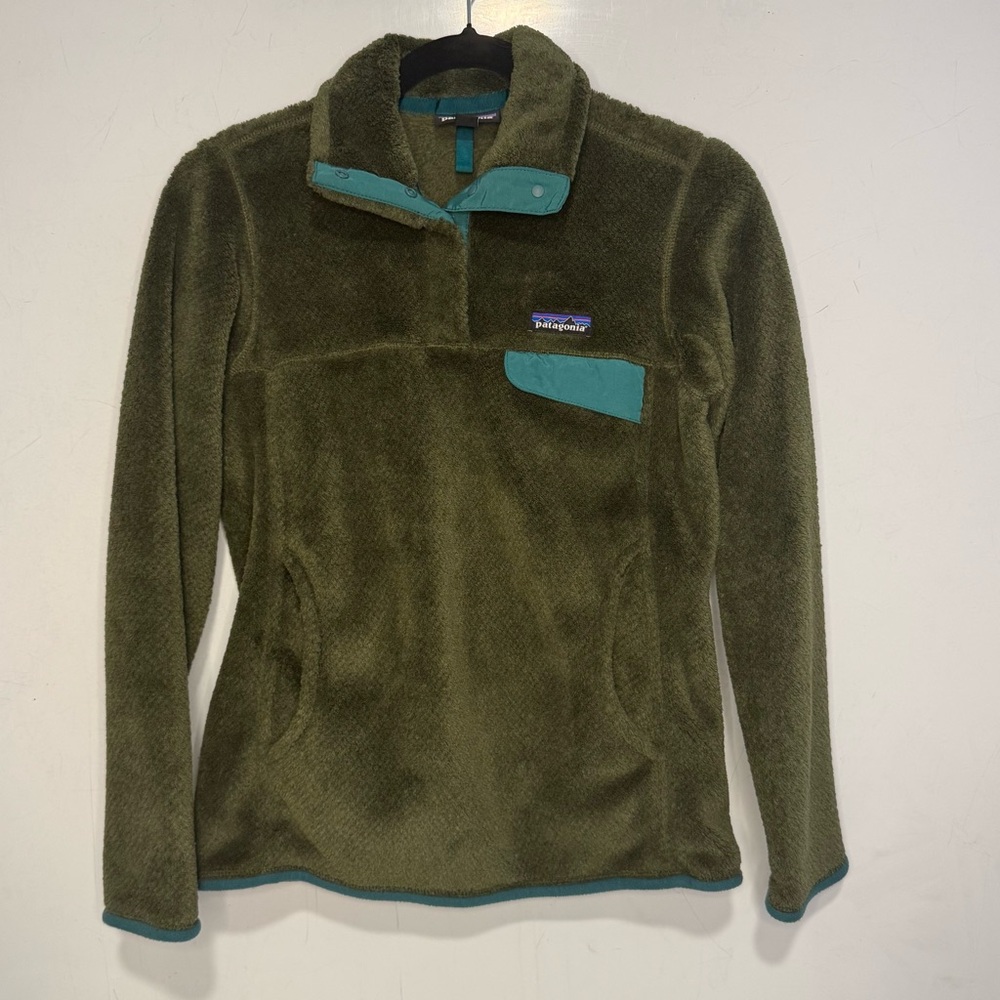 Patagonia Synchilla Snap-T Fleece Pullover Sz XS | Olive Green